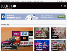 Tablet Screenshot of clickandfab.com